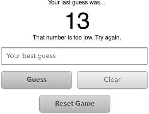 Number Guesser UI